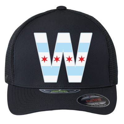 Chicago City Flag W Flexfit Unipanel Trucker Cap