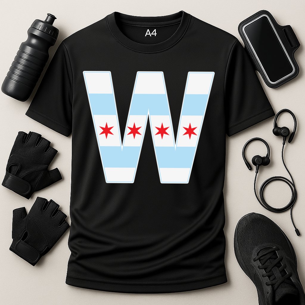 Chicago City Flag W Cooling Performance Crew T-Shirt
