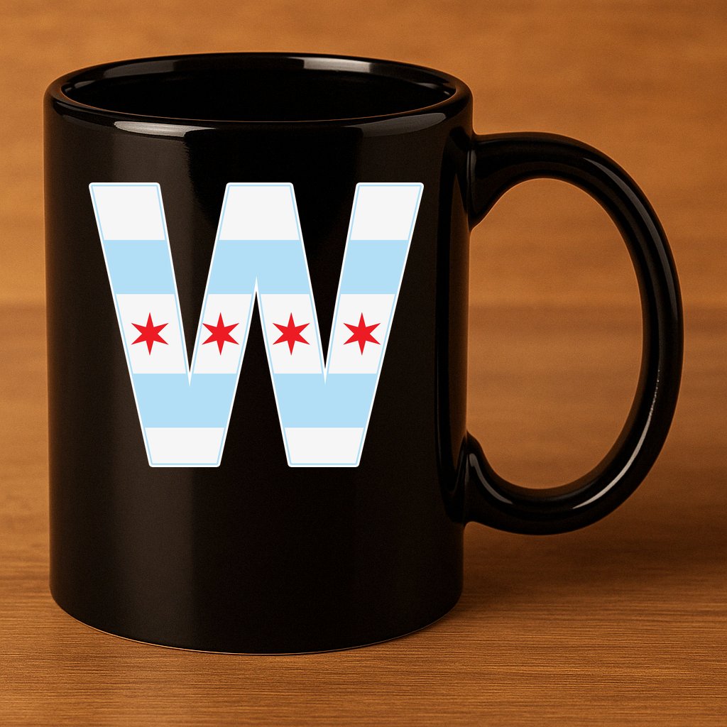Chicago City Flag W 11oz C Handle Ceramic Mug