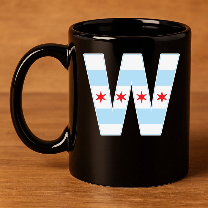 Chicago City Flag W 11oz C Handle Ceramic Mug