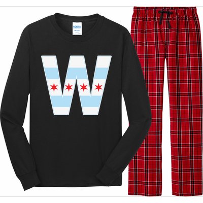 Chicago City Flag W Long Sleeve Pajama Set