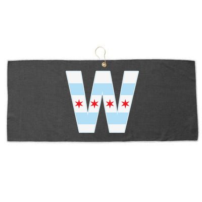 Chicago City Flag W Large Microfiber Waffle Golf Towel