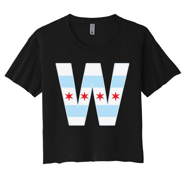 Chicago City Flag W Crop Top