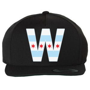 Chicago City Flag W Wool Snapback Cap