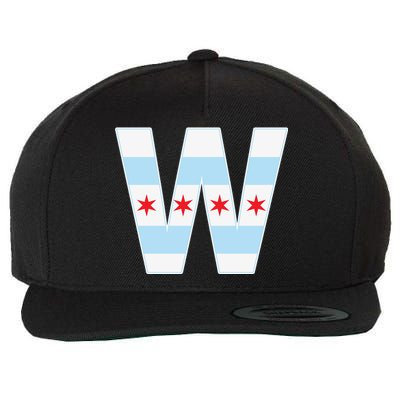 Chicago City Flag W Wool Snapback Cap