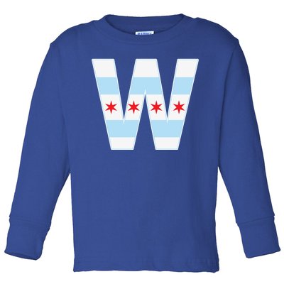 Chicago City Flag W Toddler Long Sleeve Shirt