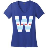 Chicago City Flag W Women's V-Neck T-Shirt