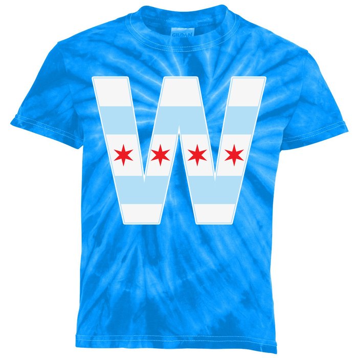 Chicago City Flag W Kids Tie-Dye T-Shirt