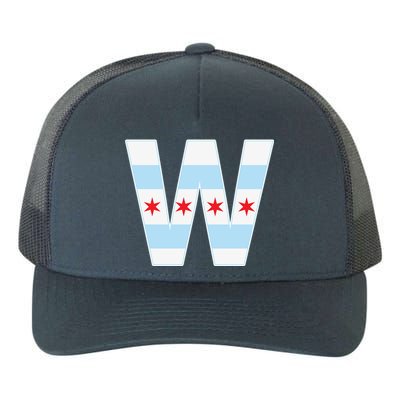 Chicago City Flag W Yupoong Adult 5-Panel Trucker Hat