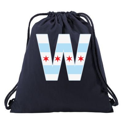 Chicago City Flag W Drawstring Bag