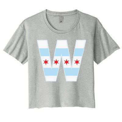 Chicago City Flag W Women's Crop Top Tee