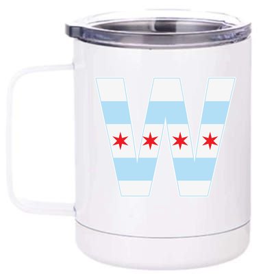 Chicago City Flag W 12 oz Stainless Steel Tumbler Cup