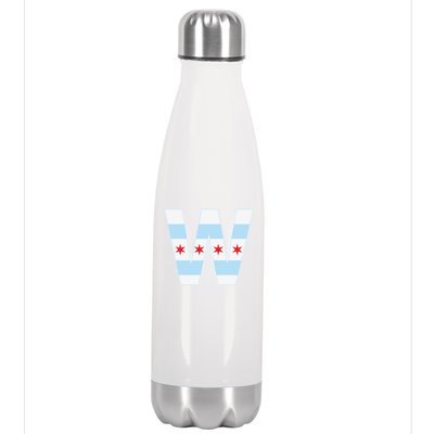 Chicago City Flag W Stainless Steel Insulated Water Bottle