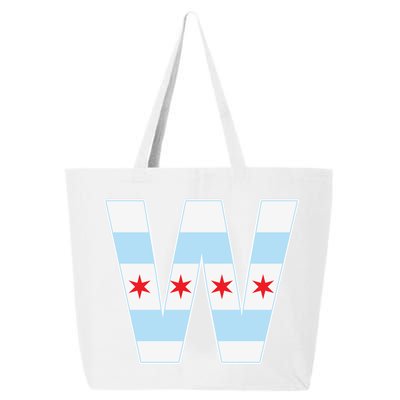 Chicago City Flag W 25L Jumbo Tote