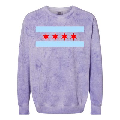 Chicago Flag Colorblast Crewneck Sweatshirt