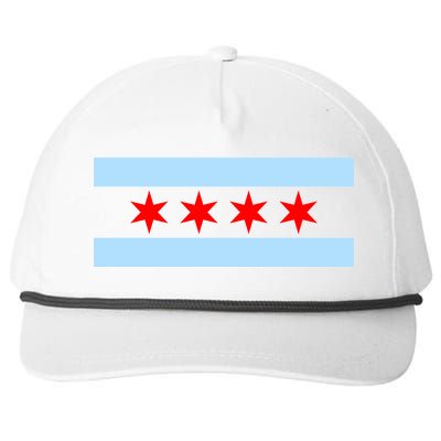 Chicago Flag Snapback Five-Panel Rope Hat