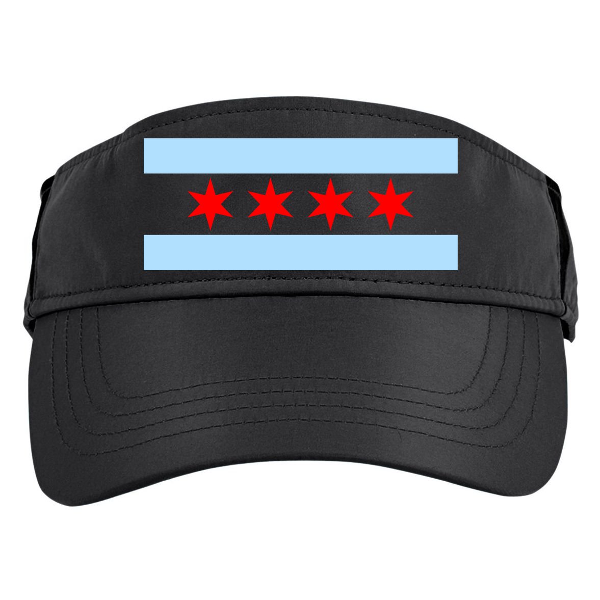 Chicago Flag Adult Drive Performance Visor
