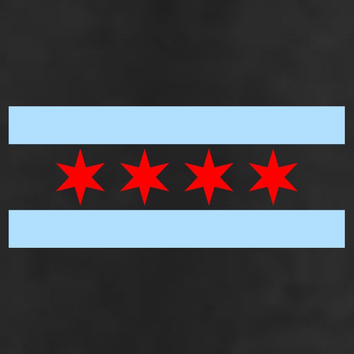 Chicago Flag Adult Drive Performance Visor