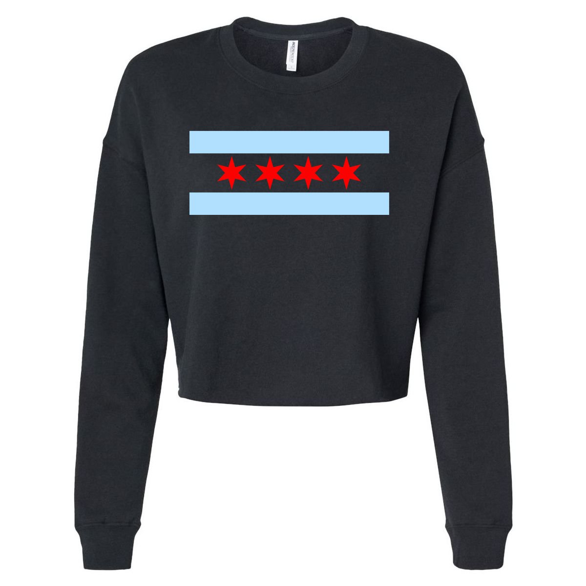 Chicago Flag Cropped Pullover Crew