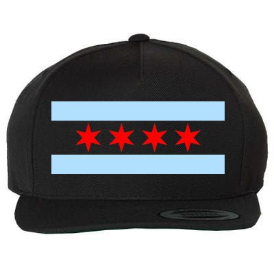 Chicago Flag Wool Snapback Cap