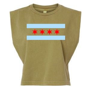 Chicago Flag Garment-Dyed Women's Muscle Tee