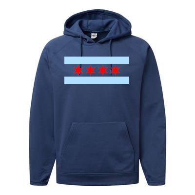 Chicago Flag Performance Fleece Hoodie