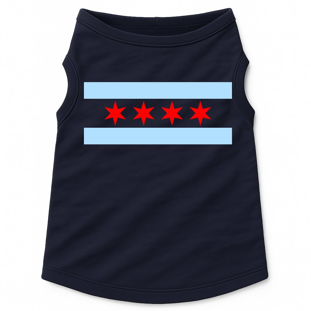 Chicago Flag Doggie Tank