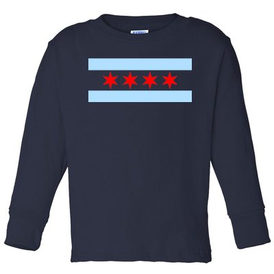 Chicago Flag Toddler Long Sleeve Shirt