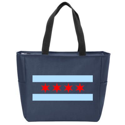 Chicago Flag Zip Tote Bag