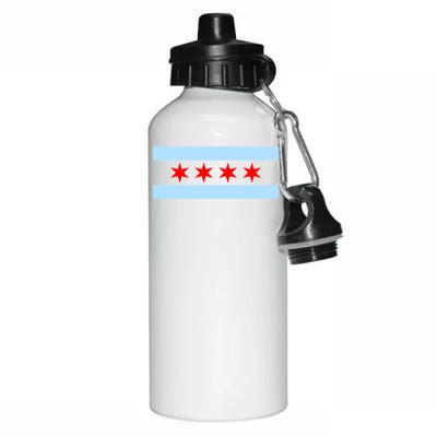 Chicago Flag Aluminum Water Bottle 