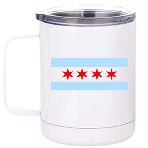 Chicago Flag 12 oz Stainless Steel Tumbler Cup