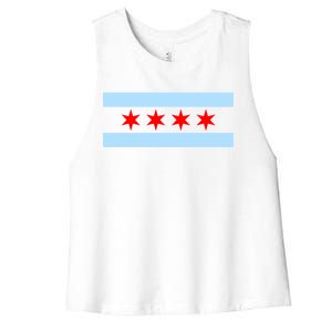 Chicago Flag Women's Racerback Cropped Tank