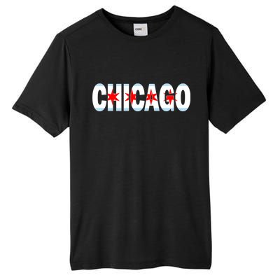 Chicago Flag Star Logo Tall Fusion ChromaSoft Performance T-Shirt