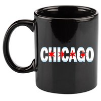 Chicago Flag Star Logo 11oz C Handle Ceramic Mug