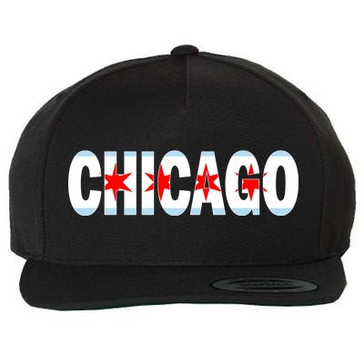 Chicago Flag Star Logo Wool Snapback Cap