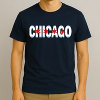 Chicago Flag Star Logo T-Shirt
