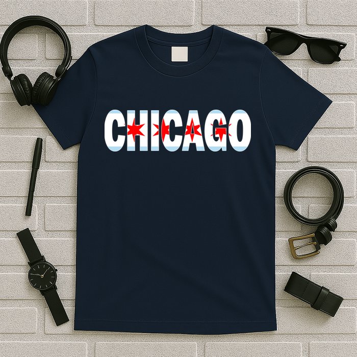 Chicago Flag Star Logo T-Shirt