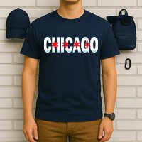 Chicago Flag Star Logo T-Shirt