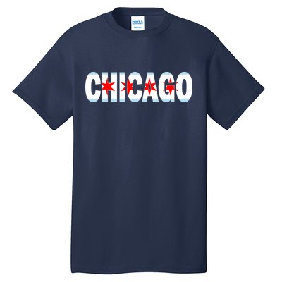 Chicago Flag Star Logo Tall T-Shirt