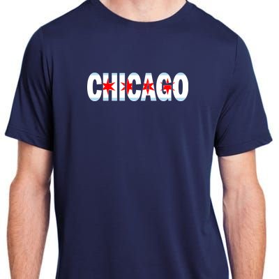 Chicago Flag Star Logo Adult ChromaSoft Performance T-Shirt