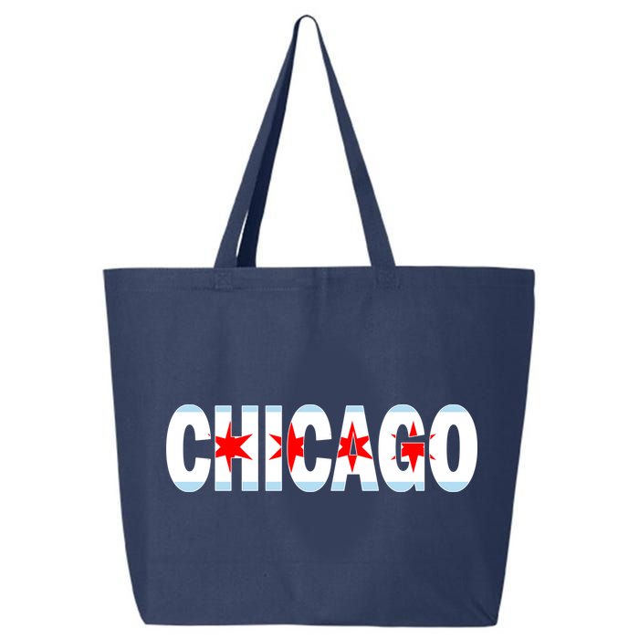 Chicago Flag Star Logo 25L Jumbo Tote