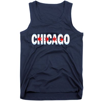 Chicago Flag Star Logo Tank Top