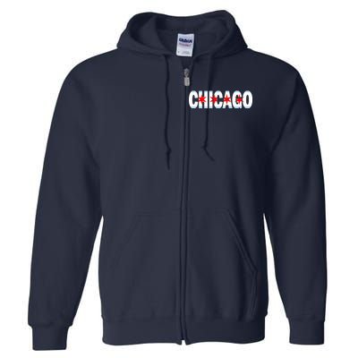 Chicago Flag Star Logo Full Zip Hoodie