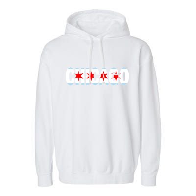 Chicago Flag Star Logo Garment-Dyed Fleece Hoodie