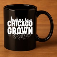 Chicago Grown Skyline Roots 11oz C Handle Ceramic Mug
