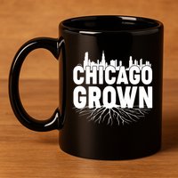 Chicago Grown Skyline Roots 11oz C Handle Ceramic Mug