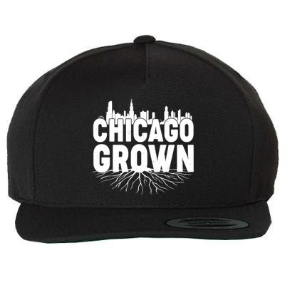 Chicago Grown Skyline Roots Wool Snapback Cap
