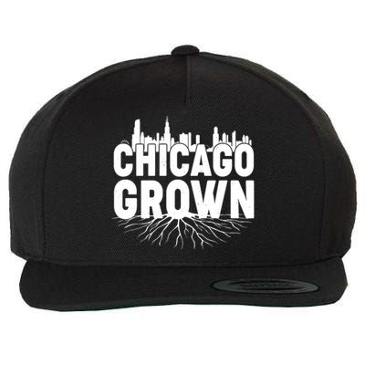 Chicago Grown Skyline Roots Wool Snapback Cap