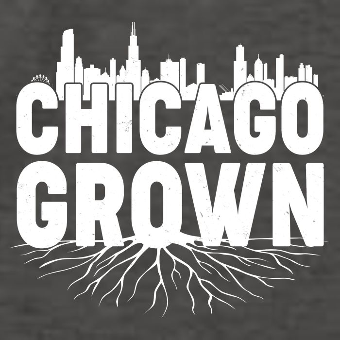 Chicago Grown Skyline Roots Vector Backpack