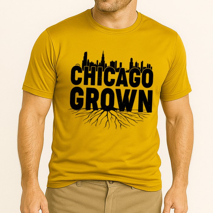 Chicago Grown Skyline Roots Cooling Performance Crew T-Shirt